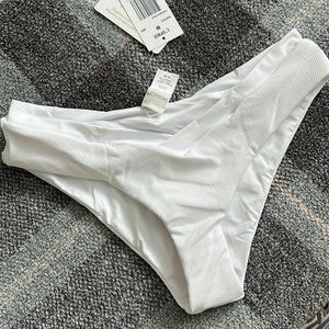L*Space White Pratt Bikini Bottoms